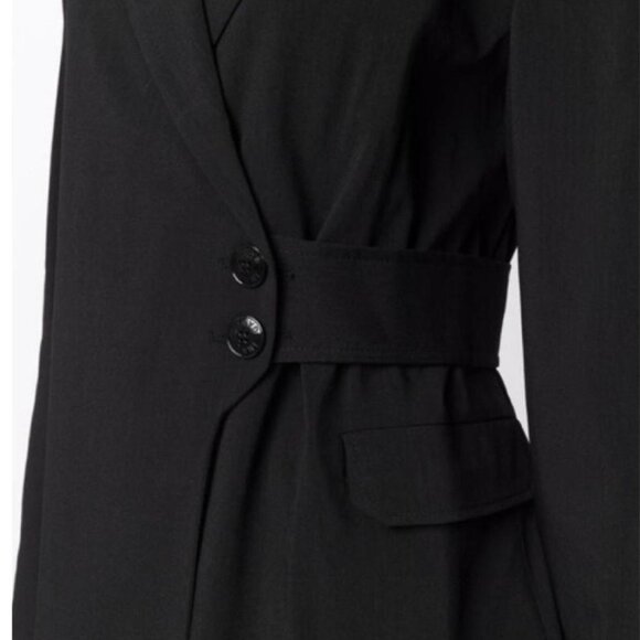 GANNI Black Belted Blazer - Picture 3 of 4